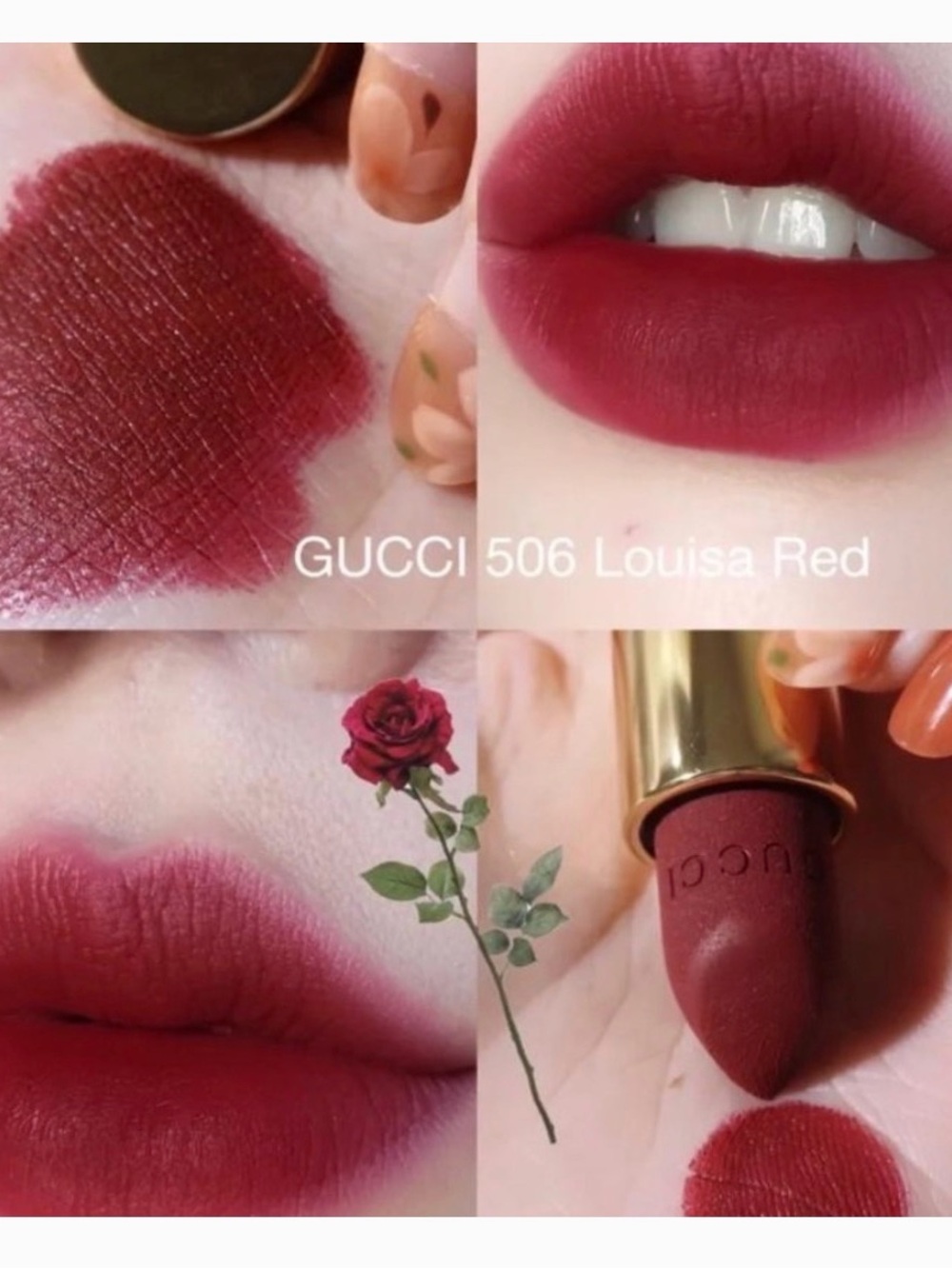 Gucci Rouge a Levres Voile Sheer Lipstick Limited Edition #506 Louisa Red - Picture 15 of 16